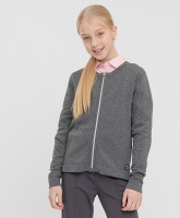 Кардиган на молнии серый Button Blue, школьная форма для девочек  фото, kupilegko.ru